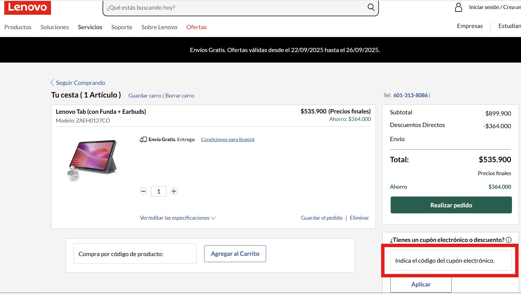 Descuento Cupones Lenovo