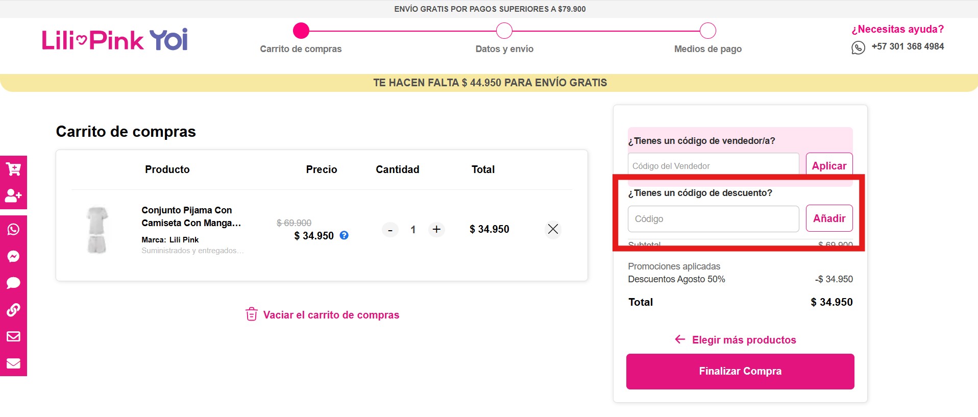 Descuento Cupones Lili Pink
